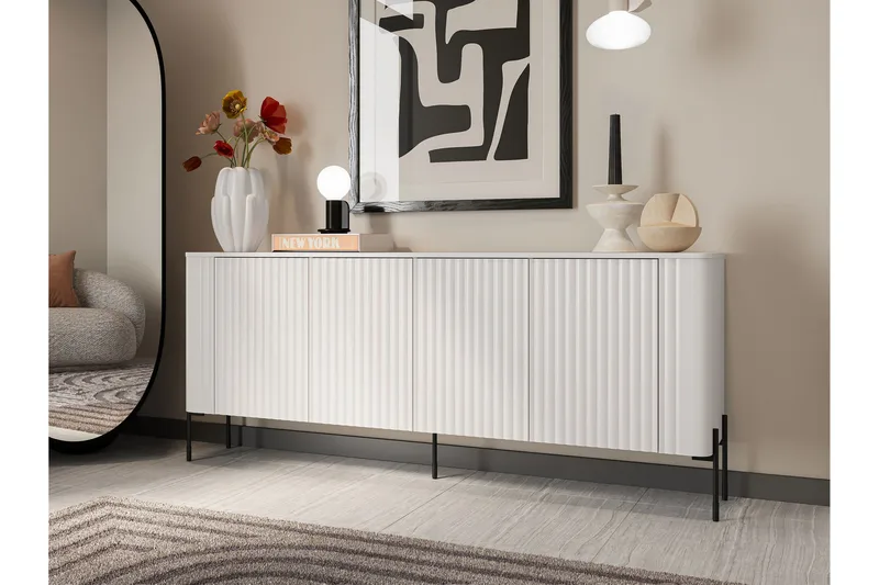 Sherie Skänk 190x40 cm, Vit