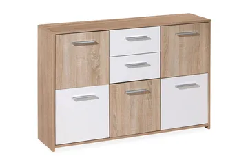 Aragon Skänk 115 cm - Vit/Ljus Ek - Förvaring - Förvaringsmöbler - Sideboard & skänk