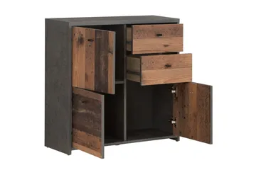 Broxton Sidobord 77 cm - Grå/Brun - Förvaring - Förvaringsmöbler - Sideboard & skänk