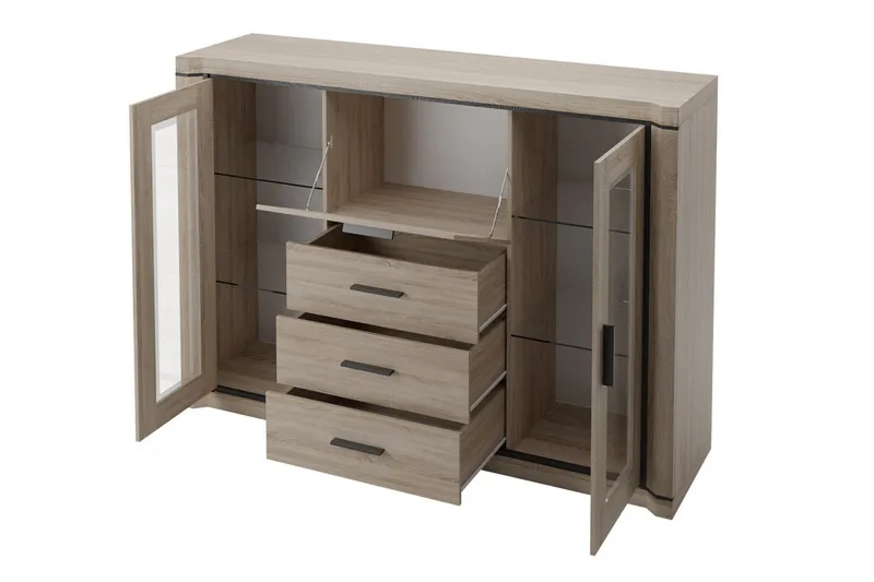 Dallas Skänk 157x43,5x111 cm - Beige/Grå - Förvaring - Förvaringsm öbler - Sideboard & skänk