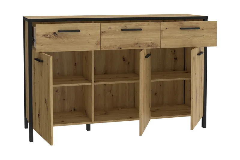 Koufalia Sideboard 40x140 cm - Brun/Svart - Förvaring - Förvaringsmöbler - Sideboard & skänk