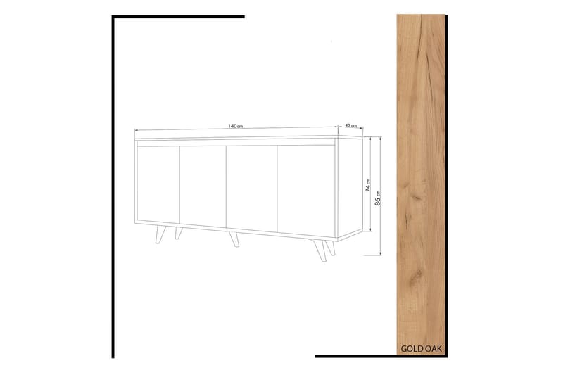 Mod Design Skänk - Trä/Vit - Förvaring - Förvaringsmöbler - Sideboard & skänk