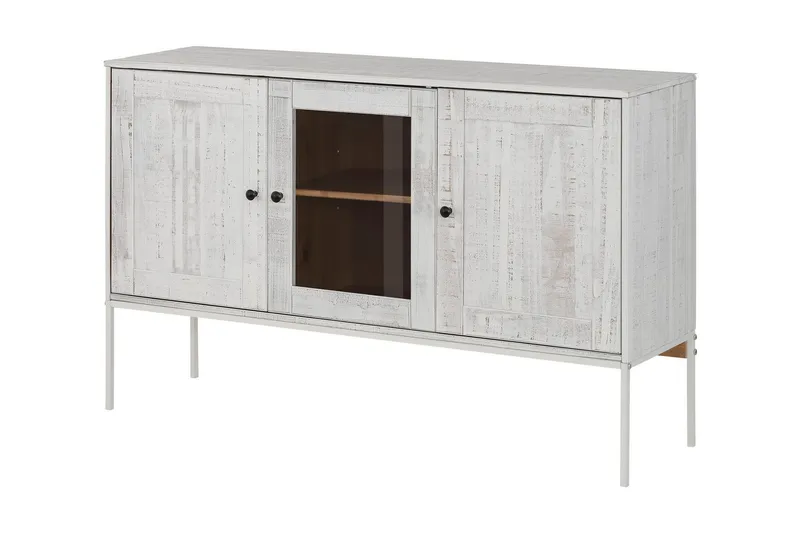 Munira Skänk 130 cm, Beige/Vit