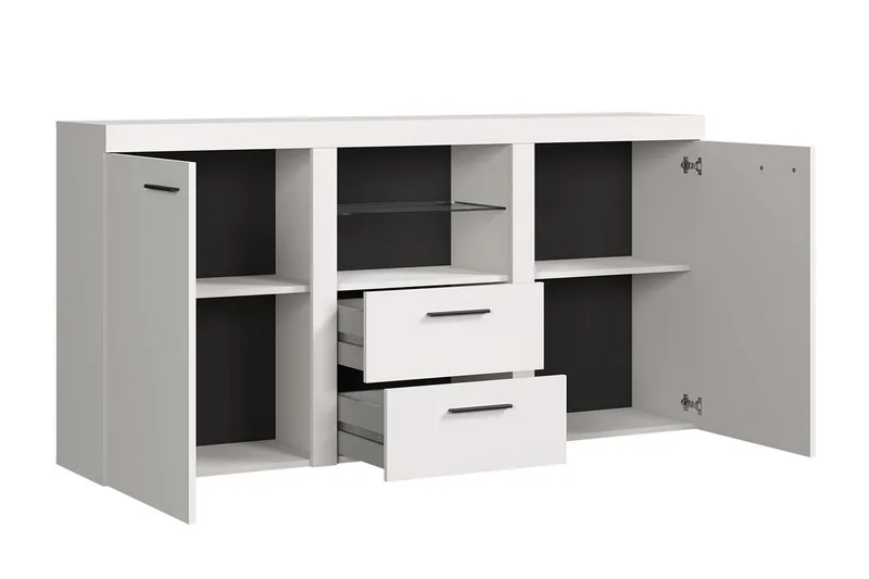 Rumba Skänk 157x40x81 cm - Vit - Förvaring - Förvaringsmöbler - Sideboard & skänk
