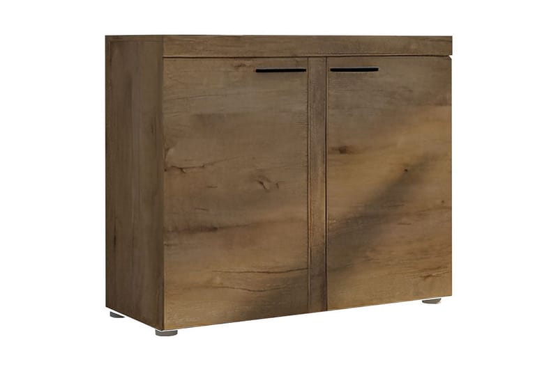 Rumba Skänk 97,2x40,3x82 cm LED-belysning, Beige/Brun/Grå