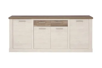 Talebi Skänk 41x213 cm - Brun/Vit - Förvaring - Förvaringsmöbler - Sideboard & skänk