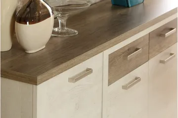 Talebi Skänk 41x213 cm - Brun/Vit - Förvaring - Förvaringsmöbler - Sideboard & skänk