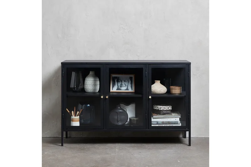 Umbri Sideboard 3 delar 132 cm - Svart - Förvaring - Förvaringsmöbler - Sideboard & skänk