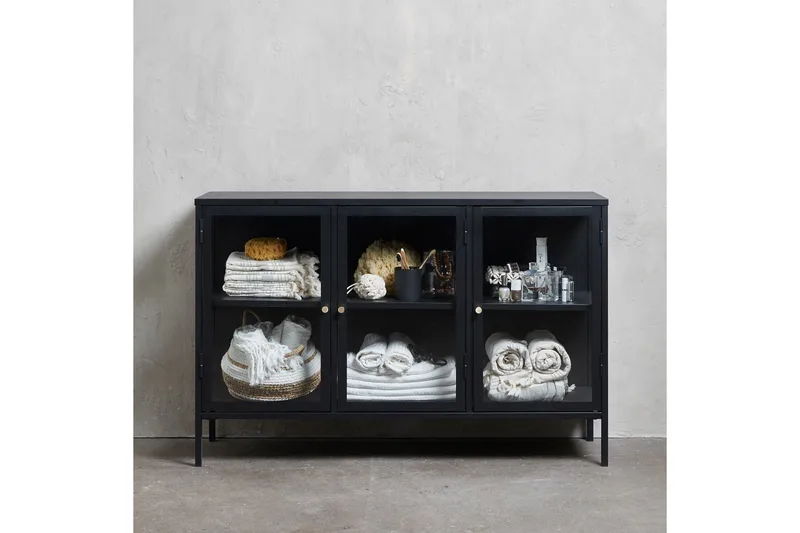 Umbri Sideboard 3 delar 132 cm - Svart - Förvaring - Förvaringsmöbler - Sideboard & skänk