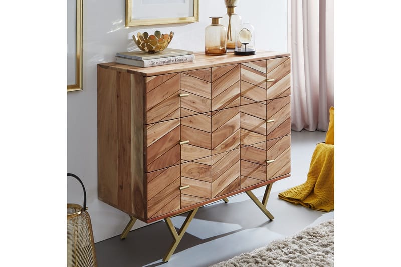 Willowdale Sideboard 90 cm i Trä med Ekutseende - Ljusbrun Träton - Förvaring - Förvaringsmöbler - Sideboard & skänk