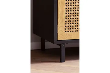 Sideboard Wohnling Melaminbelagd MDF 80 cm 2 dörrar 2 lådor med wienerflätning modern - Förvaring - Förvaringsmöbler - Sideboard & skänk
