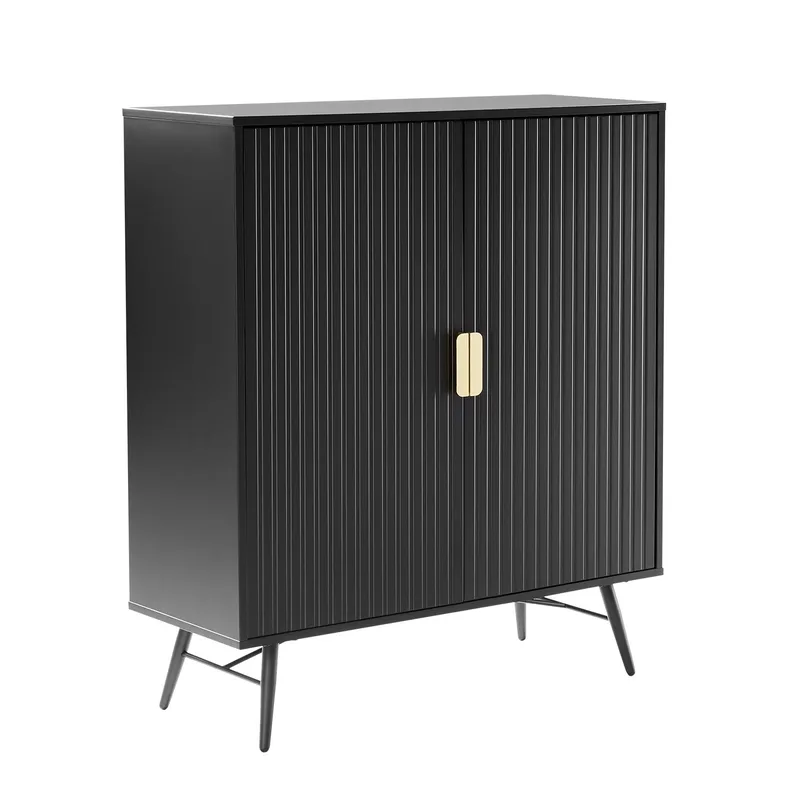 Sideboard Pixar svart 100x40x115 cm, Svart