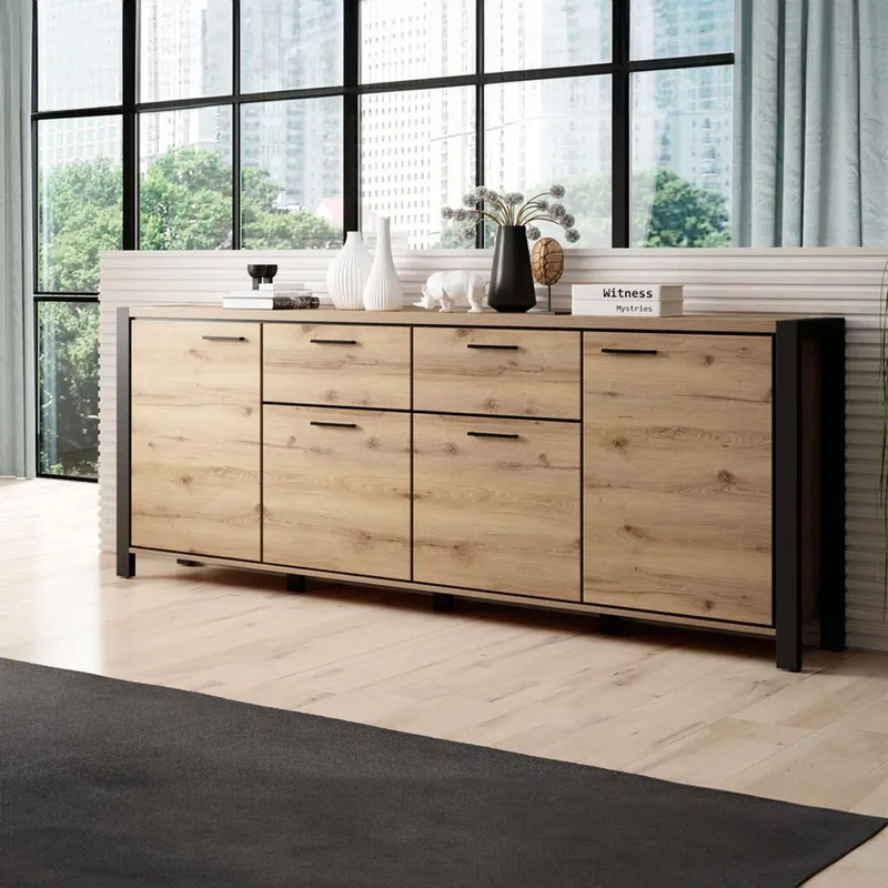 Skänk Aktiv 4 Dörrar med 2 Lådor - Förvaring - Förvaringsmöbler - Sideboard & skänk