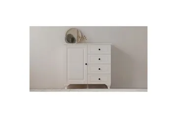 Thoro Hörnbyrå 87 cm - Matt Vit - Förvaring - Förvaringsmöbler - Byrå - Hallbyrå