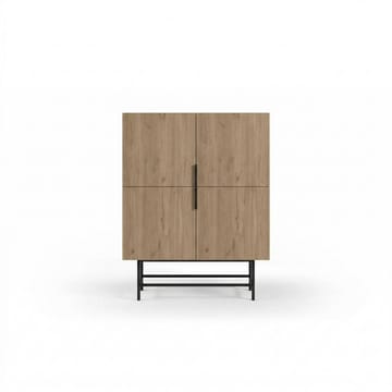 Truvia Sideboard 100x128x40 cm - naturlig ek svart - Förvaring - Förvaringsmöbler - Sideboard & skänk