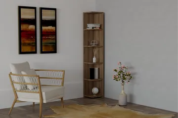 Andifli Bokhylla 25x160 cm - Brun - Förvaring - Hylla - Bokhylla