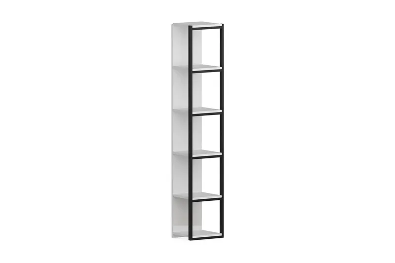 Hejde Bokhylla 34 cm, Svart/Vit