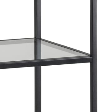 Ikaria Bokhylla 35 cm med 4 Hyllplan i Glas och Metall - Svart - Förvaring - Hylla - Bokhylla