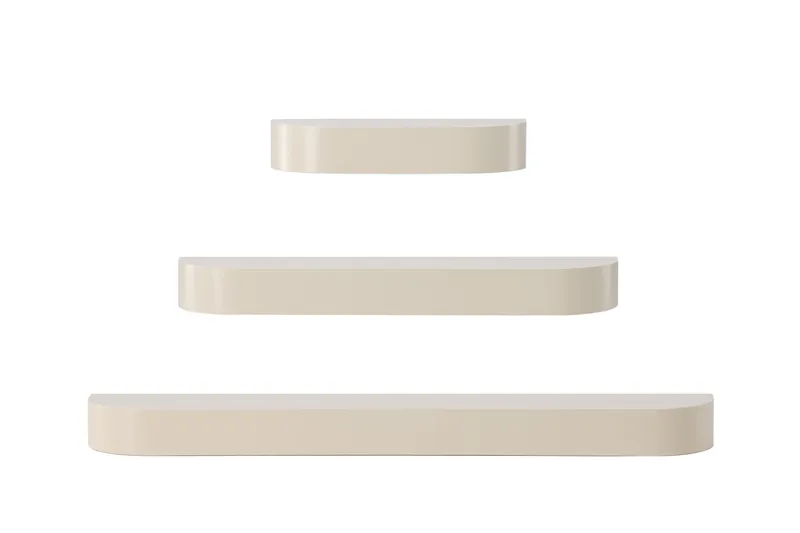 Glow Vägghylla 135 cm, Beige