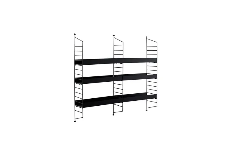 Hyllor Homitis Pira Hylla 98 cm Svart