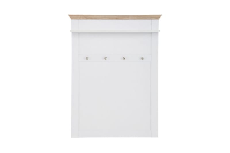 Dareia Hylla 80 cm - Vit/Brun - Förvaring - Klädförvaring - Klädhängare - Klädställning