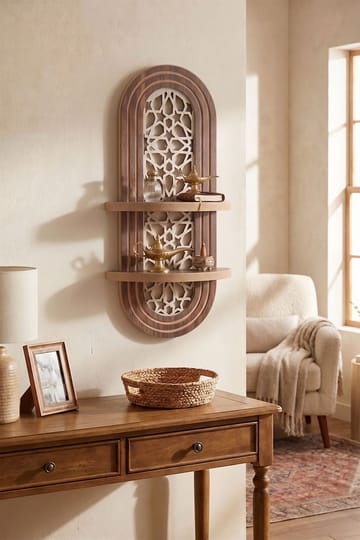 Zayra Vägghylla 26x70 cm - Brun - Förvaring - Hylla - Vägghylla