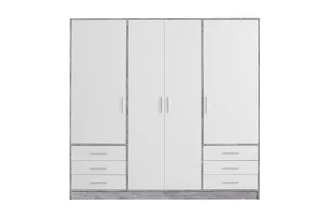 Ashgate Garderob 207 cm - Grå/Vit - Förvaring - Klädförvaring - Garderob & garderobssystem