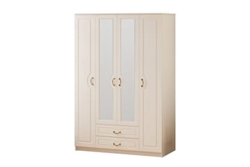 Beyric Garderob 140x210 cm - Matt Vit - Förvaring - Klädförvaring - Garderob & garderobssystem