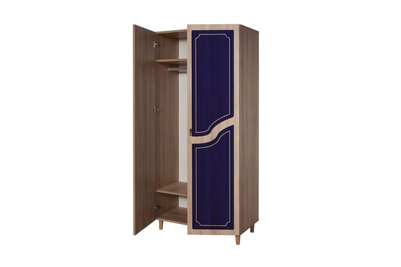 Brokind Garderob 90 cm - Brun - Förvaring - Klädförvaring - Garderob & garderobssystem