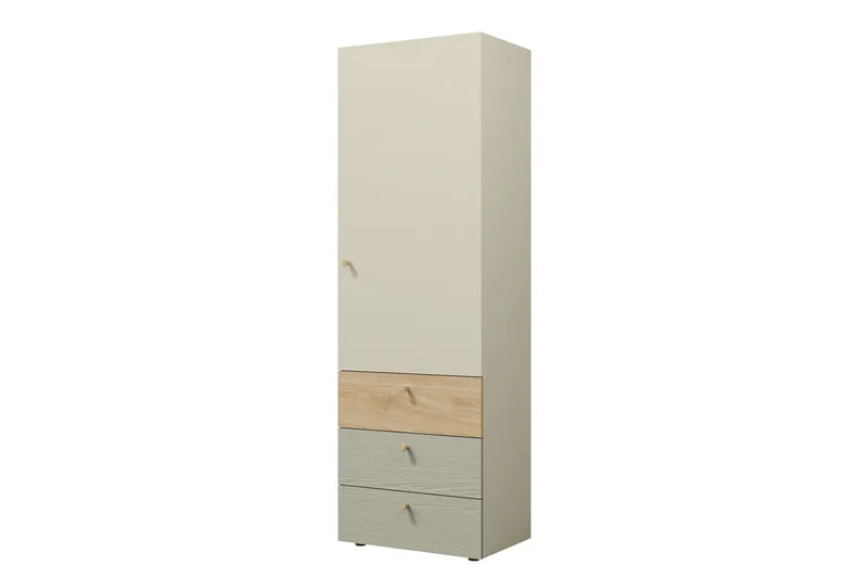 Buhan Garderob 60x185 cm, Beige/Brun