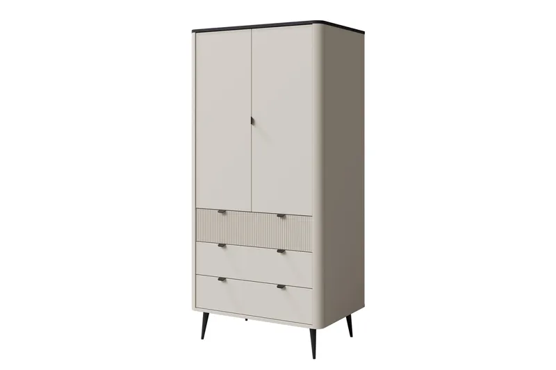 Cucina Garderob 90x191 cm, Beige/Grå