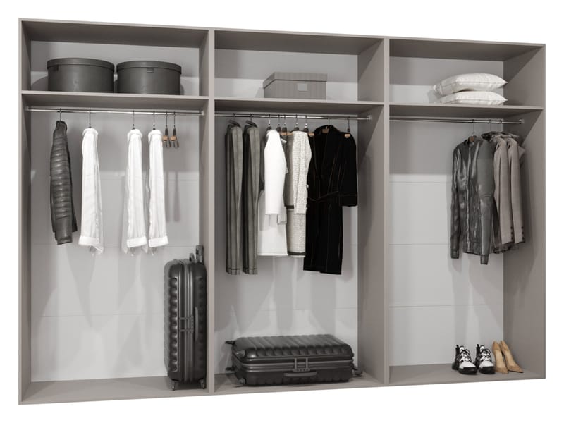 Eikra Garderob 300 cm - Cashmere - Förvaring - Klädförvaring - Garderob & garderobssystem - Klädskåp & fristående garderob