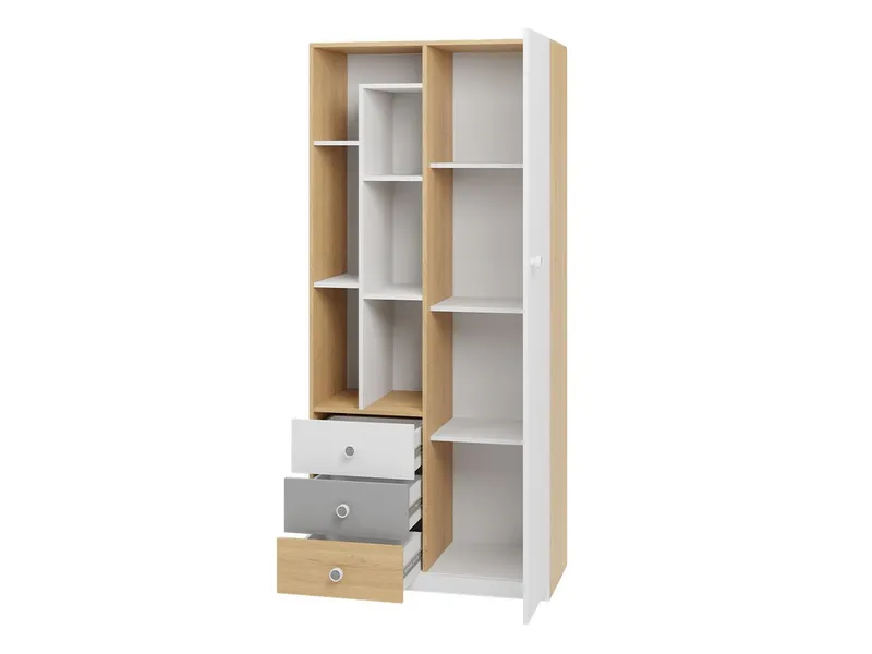 Elvaren Garderob 80 cm med öppna hyllor - Förvaring - Klädförvaring - Garderob & garderobssystem