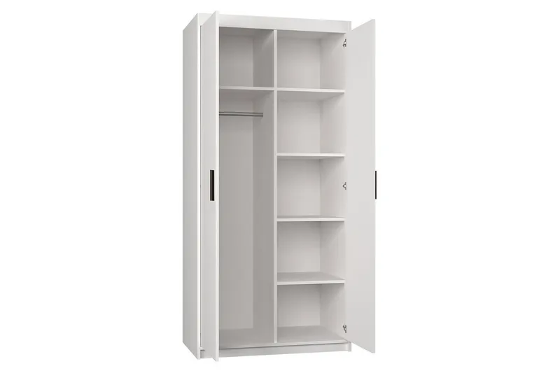 Enzenauer Garderob 90x53x191 cm - Ek - Förvaring - Klädförvaring - Garderob & garderobssystem