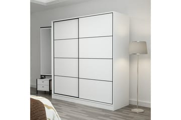Fruitland Garderob 180 cm - Vit - Förvaring - Klädförvaring - Garderob & garderobssystem
