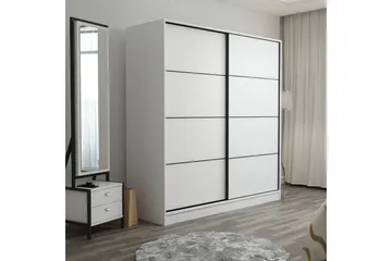 Fruitland Garderob 180 cm - Vit - Förvaring - Klädförvaring - Garderob & garderobssystem