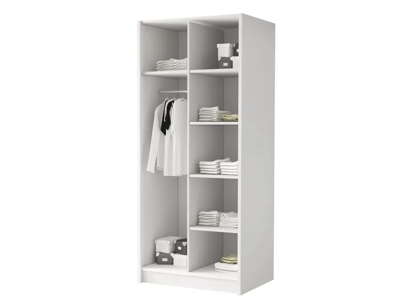 Herrljunga Garderob 100x215 cm - Brun/Svart - Förvaring - Klädförvaring - Garderob & garderobssystem