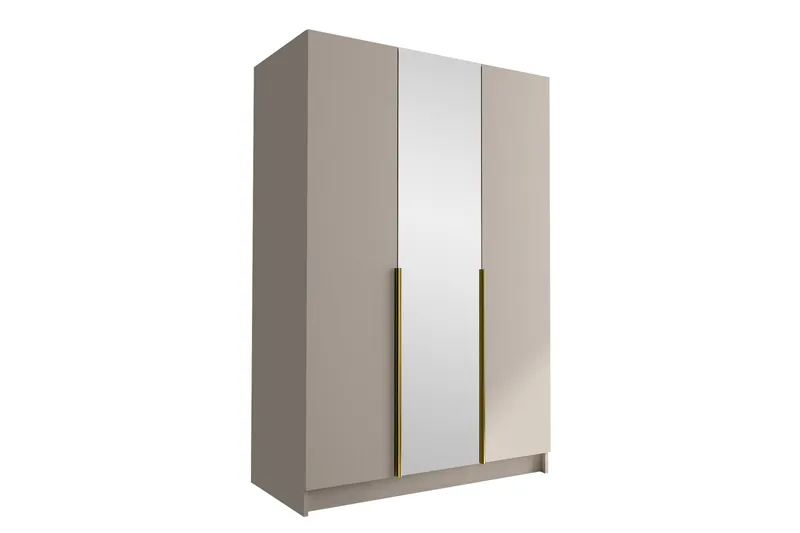 Herrljunga Garderob med Spegel 150 cm, Kashmir/Guld
