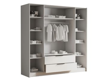Kelros Garderob 200x216 cm i Målat Trä - Svart - Förvaring - Klädförvaring - Garderob & garderobssystem