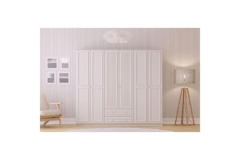 Kovric Garderob 210x210 cm - Matt Vit - Förvaring - Klädförvaring - Garderob & garderobssystem