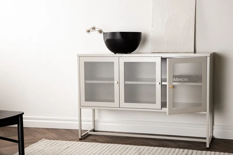 Malla Skåpsbyrå 120x40x80 cm - Beige - Förvaring - Förvaringsmöbler - Sideboard & skänk
