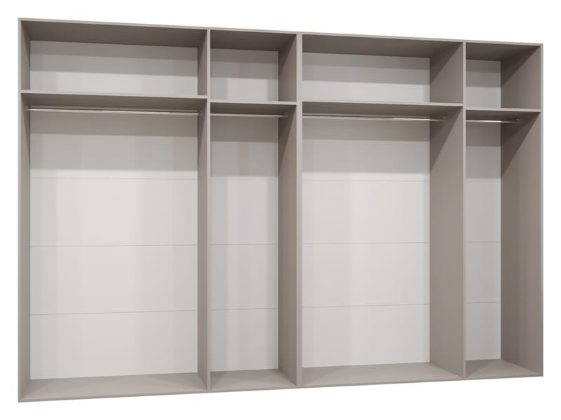 Milias Garderob 300x202 cm - beige, guld - Förvaring - Klädförvaring - Garderob & garderobssystem - Klädskåp & fristående garderob