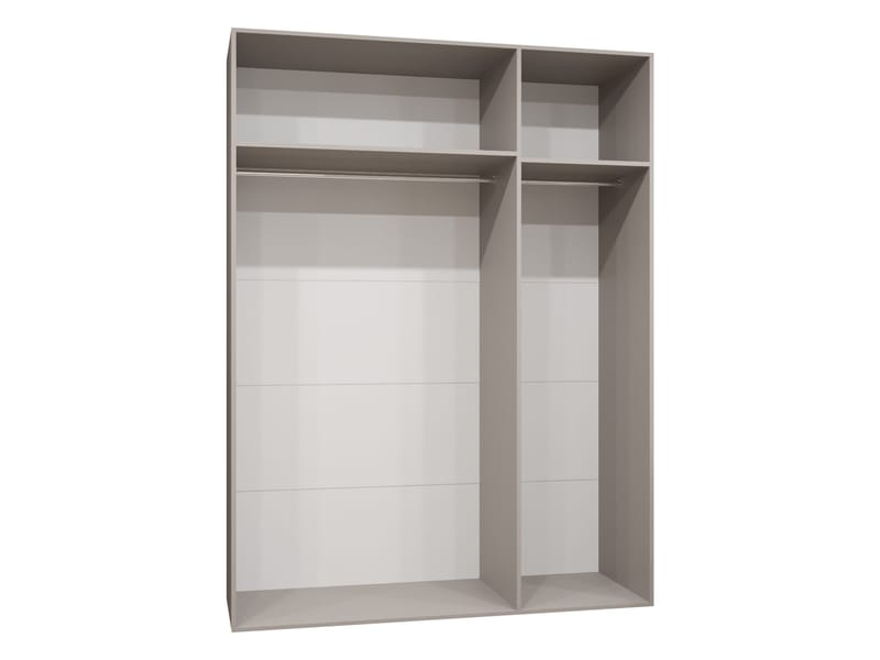 Milias Garderob med spegel 150x202 cm - Guld, svart - Förvaring - Klädförvaring - Garderob & garderobssystem