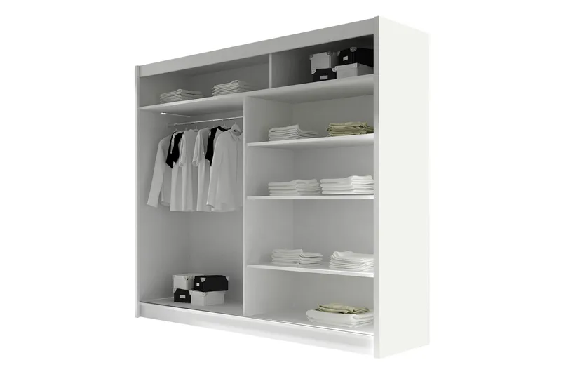 Prag Garderob 180x215 cm i Trä - Svart - Förvaring - Klädförvaring - Garderob & garderobssystem