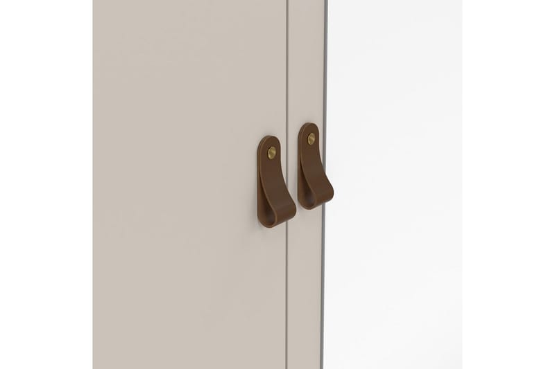 Vallvidera Garderob med Spegel 150x199 cm - Beige - Förvaring - Klädförvaring - Garderob & garderobssystem