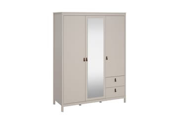 Vallvidera Garderob med Spegel 150x199 cm - Beige - Förvaring - Klädförvaring - Garderob & garderobssystem