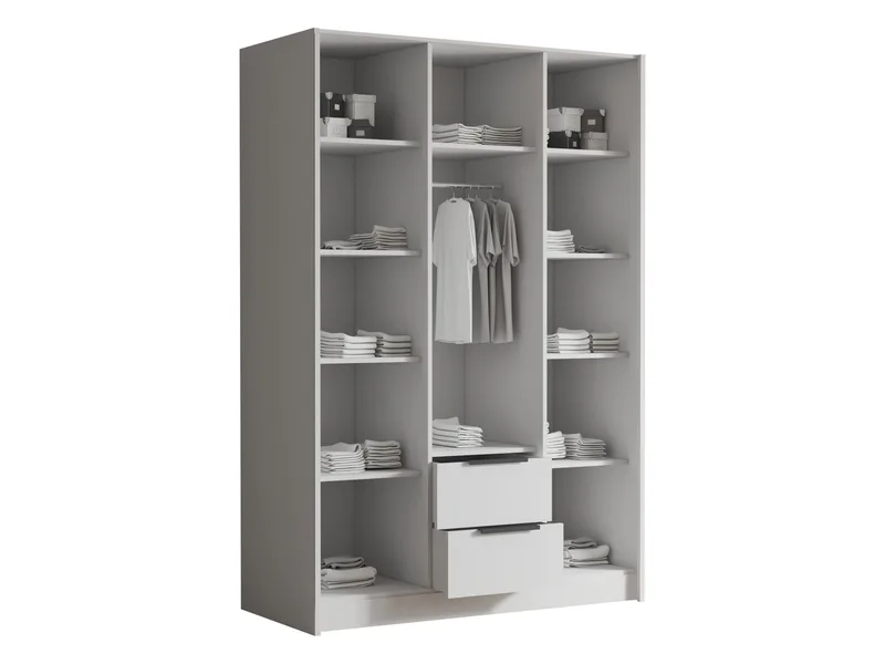 Varros Garderob 150x216 cm i Trä - Vit - Förvaring - Klädförvaring - Garderob & garderobssystem