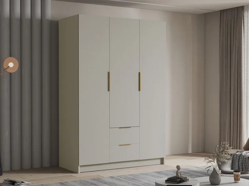 Varros Garderob 150x216 cm i Trä - Vit - Förvaring - Klädförvaring - Garderob & garderobssystem
