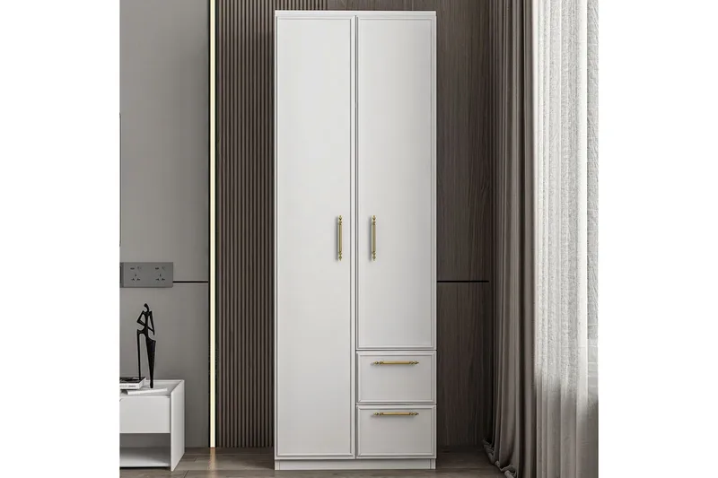 Vespera Garderob 60x171,8 cm - Vit - Förvaring - Klädförvaring - Garderob & garderobssystem