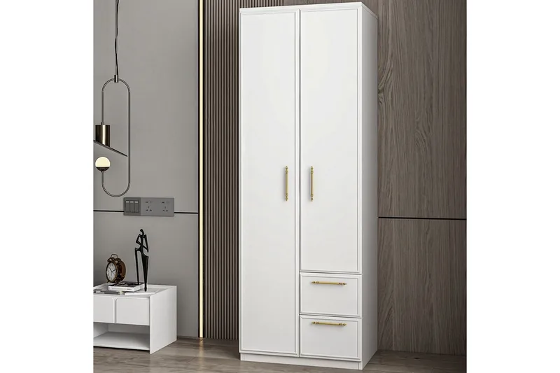 Vespera Garderob 60x171,8 cm - Vit - Förvaring - Klädförvaring - Garderob & garderobssystem